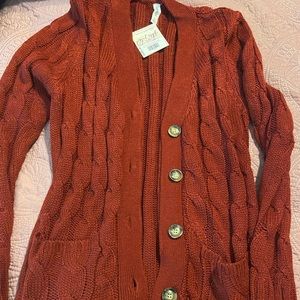 NWT Burgundy cardigan